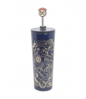 VASO TERMO ACERO INOXIDABLE CON CAÑA 3D 770 ML HARRY POTTER MAGIC & MAYHEM