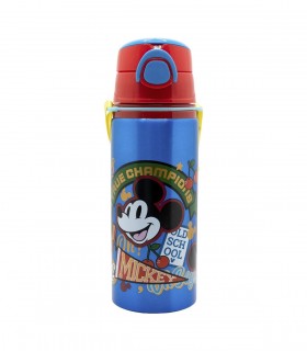 BOTELLA POP UP DE ALUMINIO CON CORREA 730 ML MICKEY TRUE CHAMPIONS