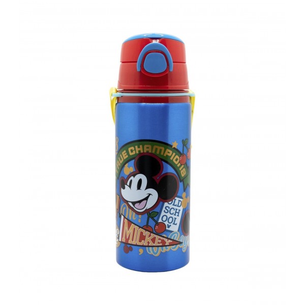 BOTELLA POP UP DE ALUMINIO CON CORREA 730 ML MICKEY TRUE CHAMPIONS