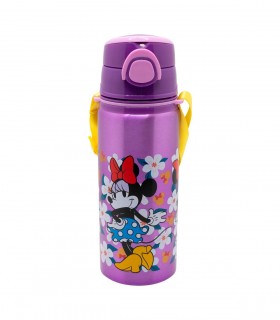 BOTELLA POP UP DE ALUMINIO CON CORREA 730 ML MINNIE SUNSHINE