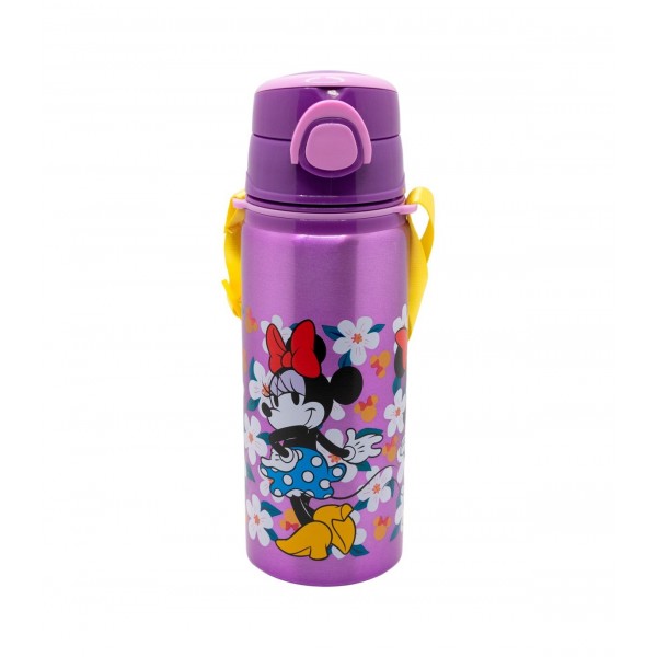 BOTELLA POP UP DE ALUMINIO CON CORREA 730 ML MINNIE SUNSHINE