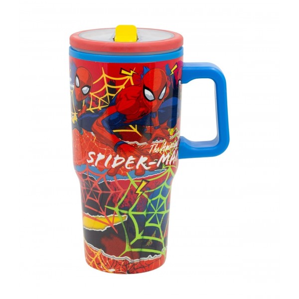 TAZA COOL EASY DE DOBLE PARED CON SIPPER 640 ML SPIDERMAN MOVING TARGET