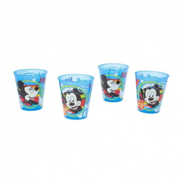 SET 4 PCS VASO PP JOY 285 ML MICKEY