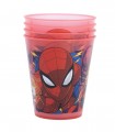 SET 4 PCS VASO PP JOY 285 ML SPIDERMAN