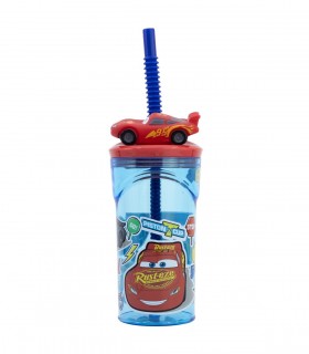 VASO FIGURITA 3D 360 ML CARS STICKERS