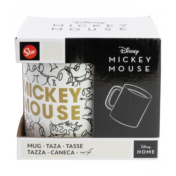 TAZA CERAMICA 325 ML EN CAJA REGALO MICKEY MOUSE SIGNATURE