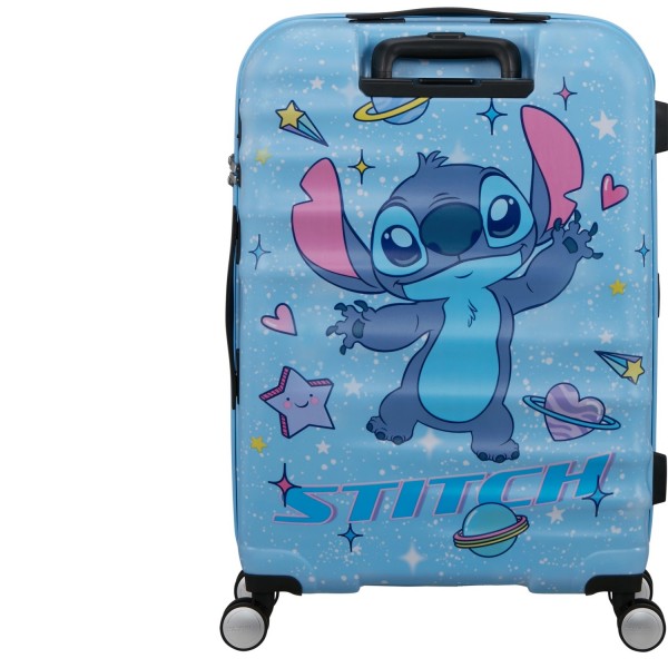 American Tourister Wavebreaker Disney Hand-on Spinner 55 cm - 36 litros - 55x40x20 cm - Stitch Universe