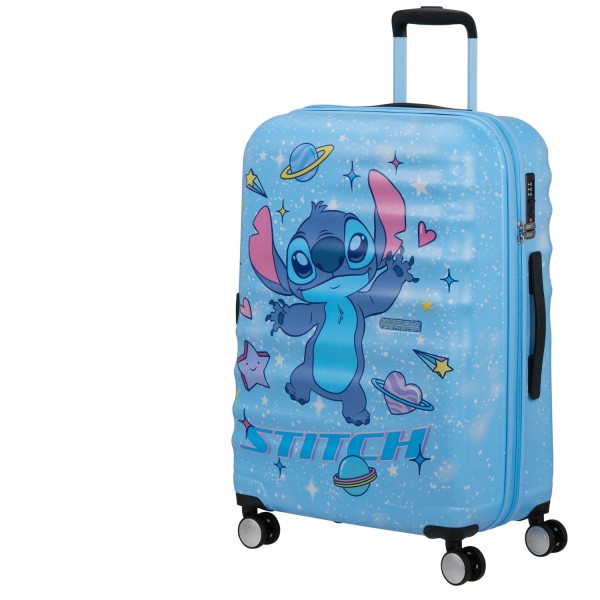 American Tourister Wavebreaker Disney Hand-on Spinner 55 cm - 36 litros - 55x40x20 cm - Stitch Universe