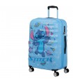 American Tourister Wavebreaker Disney Hand-on Spinner 55 cm - 36 litros - 55x40x20 cm - Stitch Universe