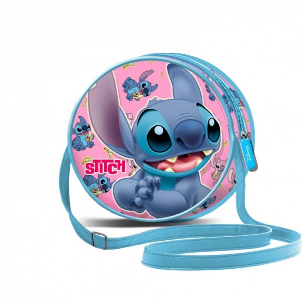 Disney Lilo y Stitch Bolso Bandolera Redondo Azul