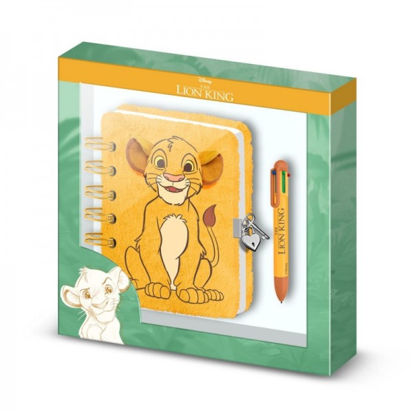 Disney El Rey León Diario Plush y Bolígrafo 6 Colores