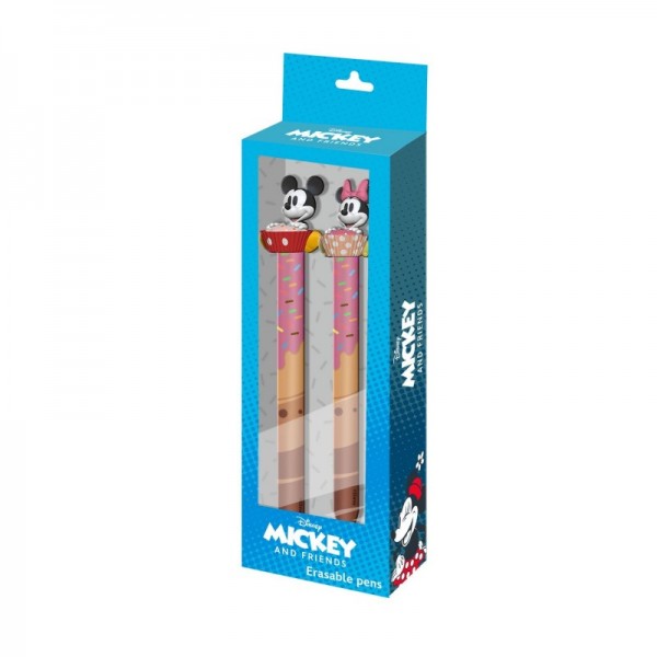 Disney Mickey y Minnie Pack 2 Bolígrafos Gel Borrables