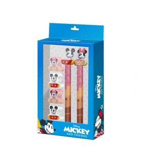 Pack de Papelería Disney Mickey y Minnie con Bolígrafo Borrable