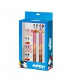 Pack de Papelería Disney Mickey y Minnie con Bolígrafo Borrable