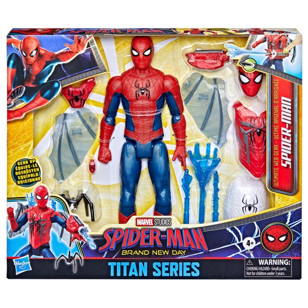 SPIDER-MAN Brand New Day Titan Series Figura SPIDER-MAN con Accesorios