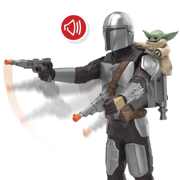 Star Wars Figura Electrónica The Mandalorian and Grogu