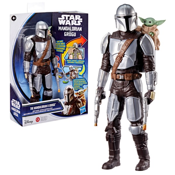 Star Wars Figura Electrónica The Mandalorian and Grogu