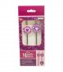 SET DOS PAJITAS 3D ACERO INOXIDABLE MINNIE MOUSE CHERRYLICIOUS