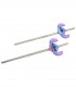 SET DOS PAJITAS 3D ACERO INOXIDABLE STITCH ALOHA