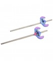 SET DOS PAJITAS 3D ACERO INOXIDABLE STITCH ALOHA