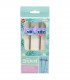 SET DOS PAJITAS 3D ACERO INOXIDABLE STITCH ALOHA