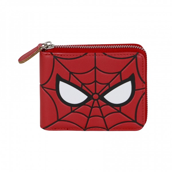 Marvel Spiderman Chibi-Wallet Man Zip, Red