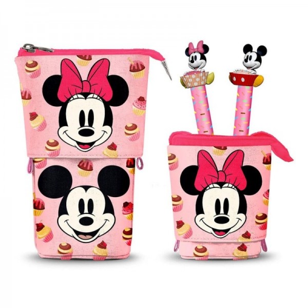 Estuche Pop Up Minnie con 2 bolígrafos de gel borrable
