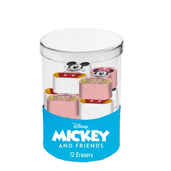 Disney Mickey y Minnie Mix-Cube con 12 gomas de borrar, multicolor