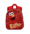 Mochila 3D Elite Elmo de Barrio Sésamo, Rojo, Preescolar