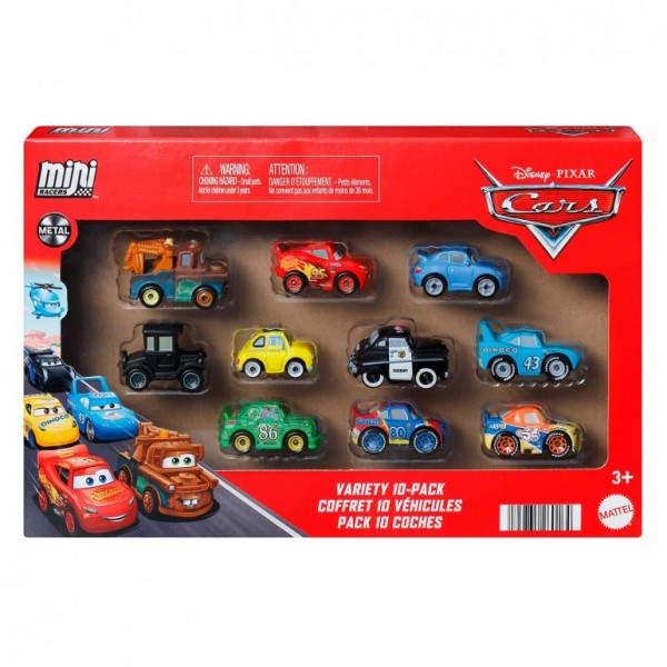 Cars Pack 10 Mini Vehículos