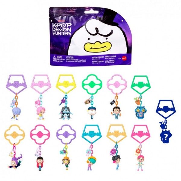KPop Demon Hunters Hello Friends Mini Reveal, Minillaveros Coleccionables +4 años