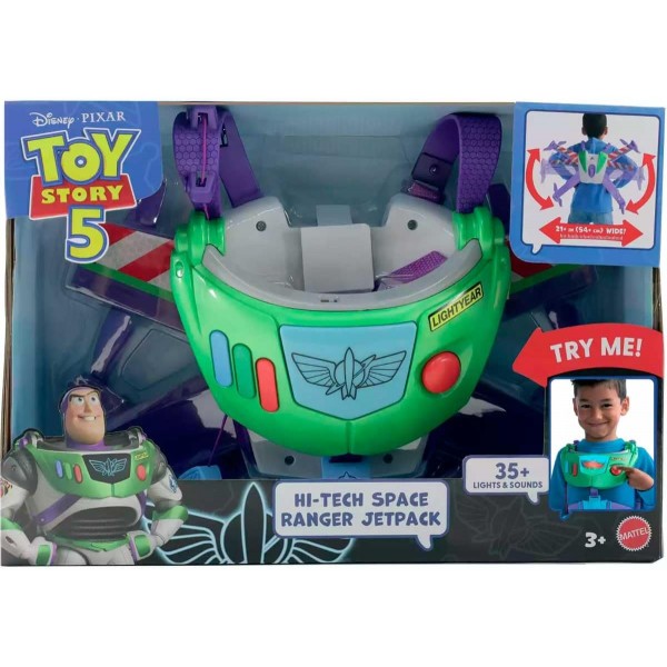 Pixar Toy Story 5 Figura de Acción Buzz Lightyear Jetpack de Vuelo
