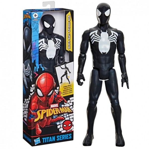 FIGURA TITAN SERIES SPIDER-MAN TRAJE NEGRO