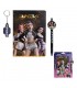 Cuaderno + boligrafo + llavero KPop Demon Hunters