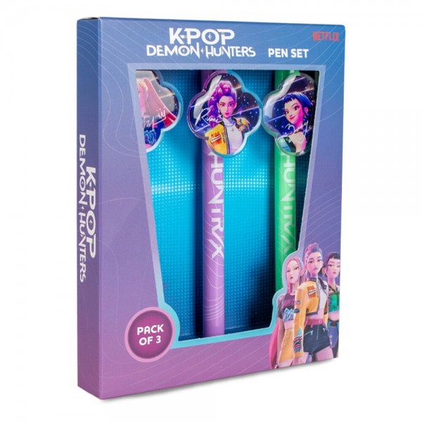 Set 3 boligrafos KPop Demon Hunters