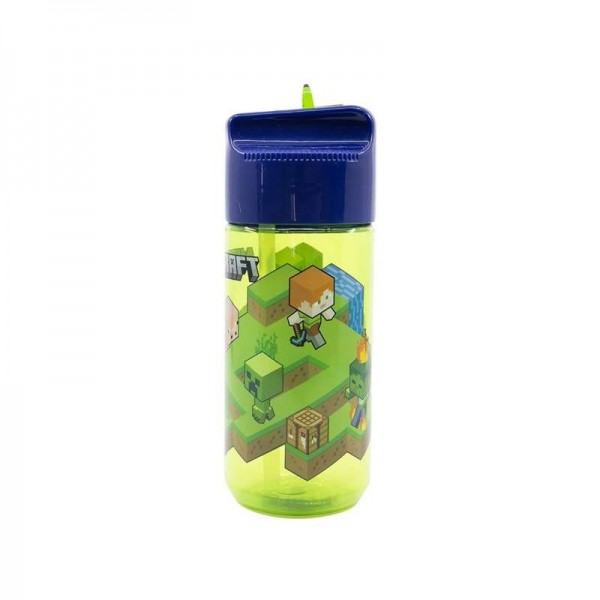 Botella Plástico Minecraft 430 Ml.