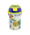 Botella Cantimplora De Agua Infantil Minecraft 450ml
