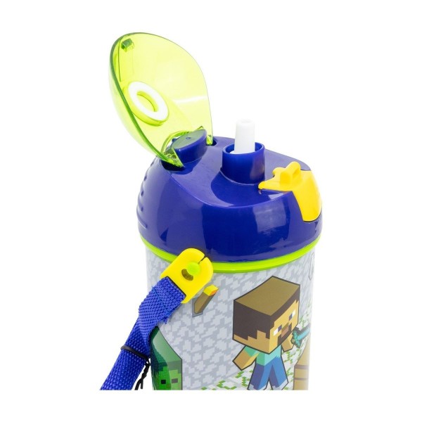 Botella Cantimplora De Agua Infantil Minecraft 450ml