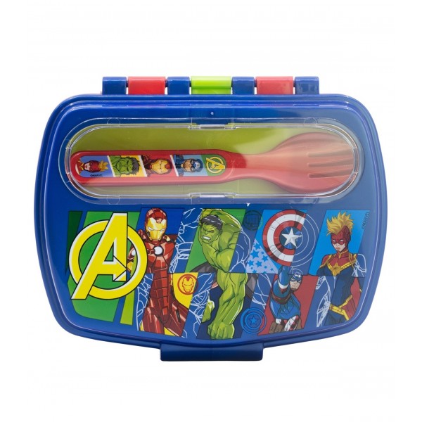 Sandwichera con cubiertos Avangers