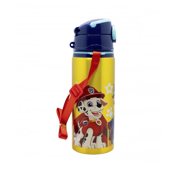 Botella Desplegable De Aluminio Con Correa 730 ML Patrulla Canina