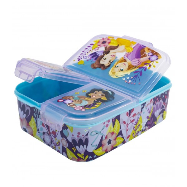 CAJA DE SÁNDWICH MULTICOMPARTIMENTO PRINCESA CORAZÓN VALIENTE
