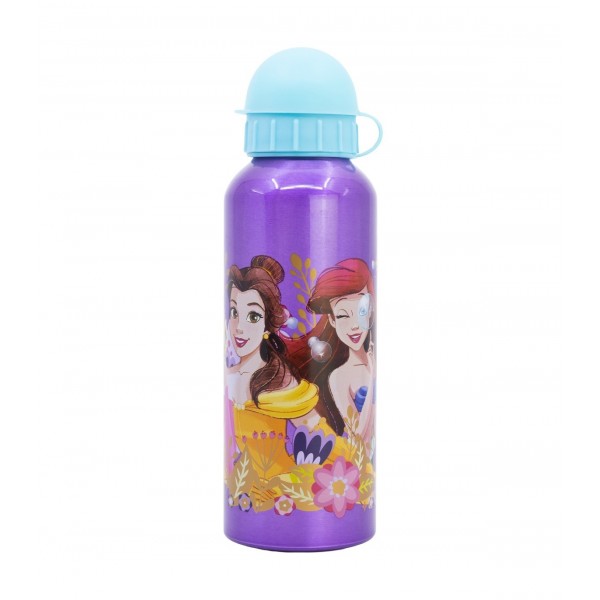 Botella De Aluminio 530 ML Princesas Disney