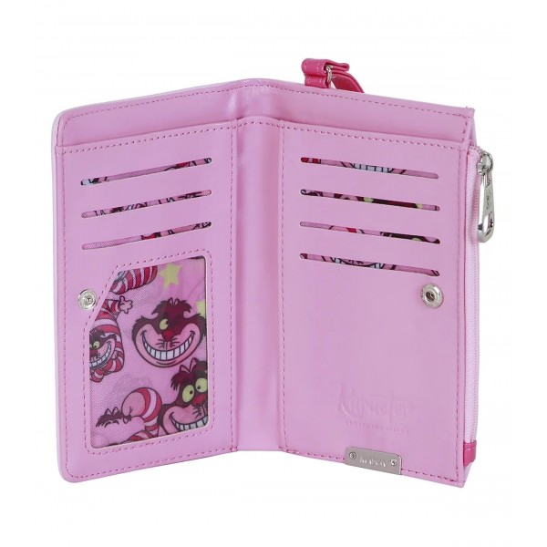 Disney Gato de Cheshire Smile-Billetero Slim, Rosa