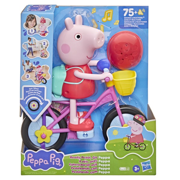 Peppa Pig Pedaleando con Peppa Figura Interactiva
