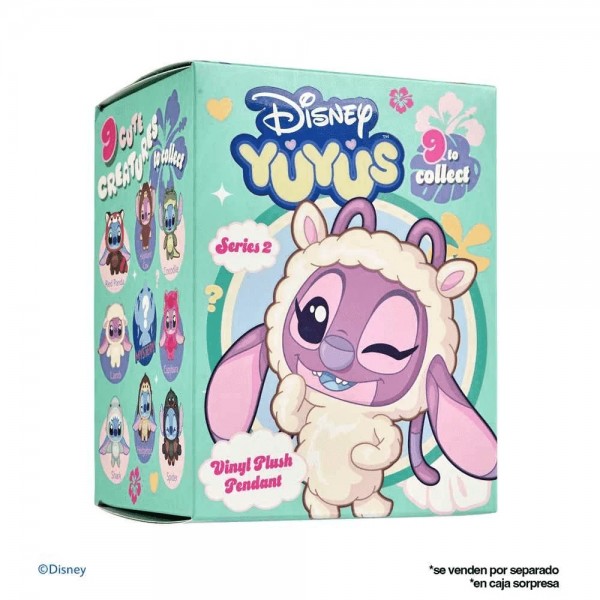 Peluche sorpresa YuYus Stitch y Angel Disney 12cm surtido