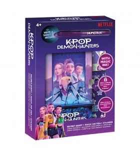 Diario + boligrafo magico KPop Demon Hunters
