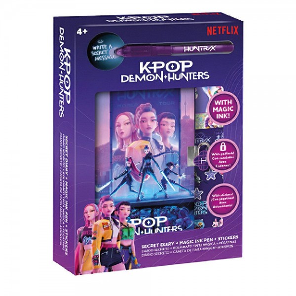 Diario + boligrafo magico KPop Demon Hunters