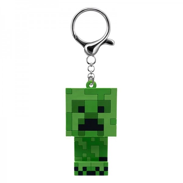 Llavero figura 3D con luz Minecraft Flashies